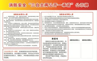 消防安全公示牌图片