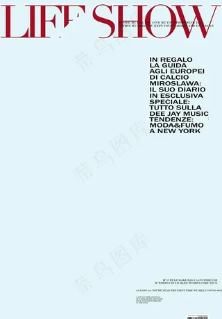 英文 时尚杂志 人像  字体图片