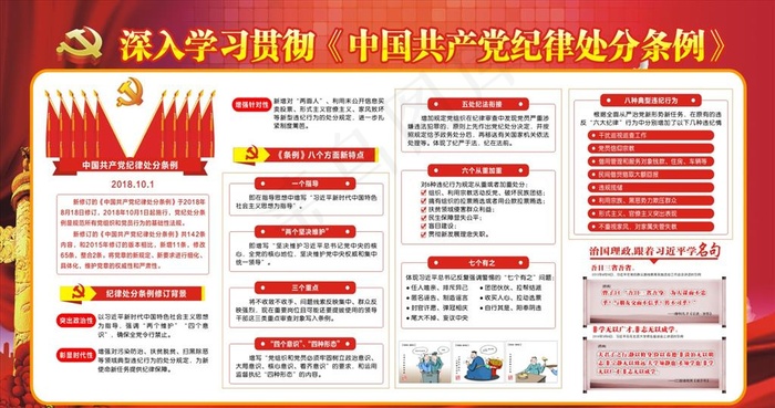 中国共产党纪律处分条例图片(2040X1140)cdr矢量模版下载