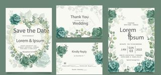 清新绿玫瑰背景图片