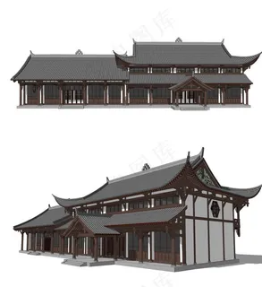 中式仿古建筑图片