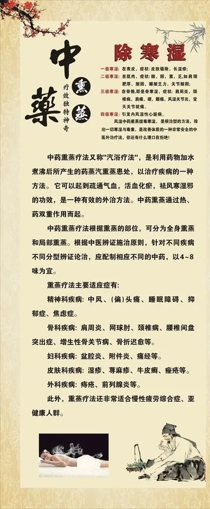 中药养生针灸展架图片cdr矢量模版下载