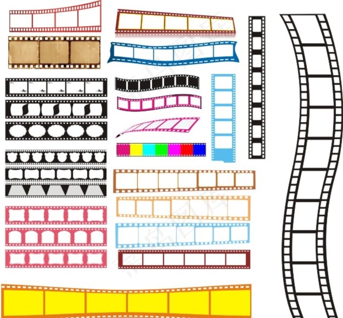 矢量胶片样式图片
