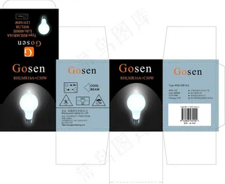 灯泡包装盒设计图片