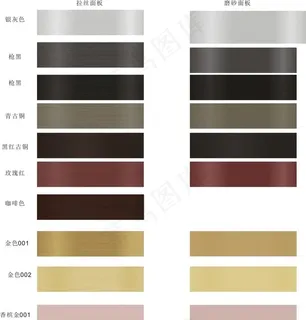 金属拉丝磨砂面板图片