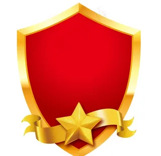 金盾 红色盾牌图片