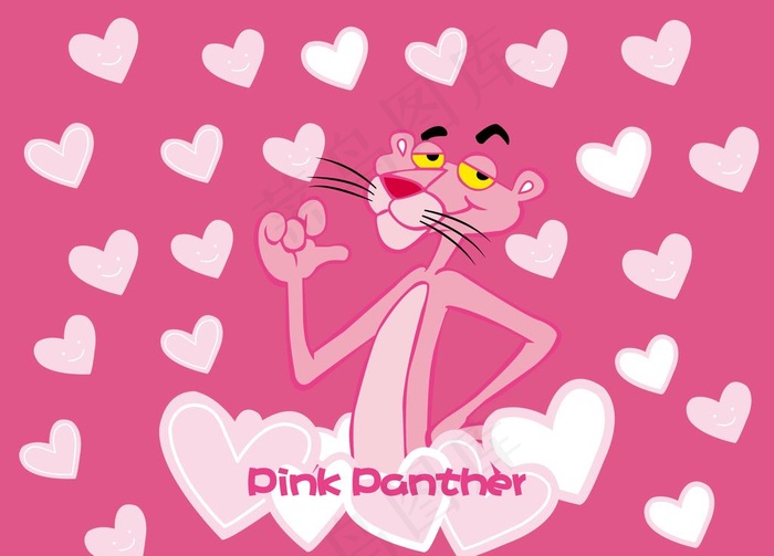 粉红顽皮豹图片