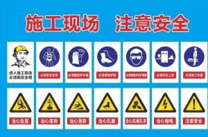 施工安全标识牌图片