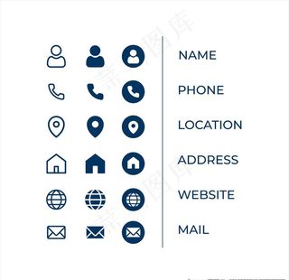 名片图标icon设计图片