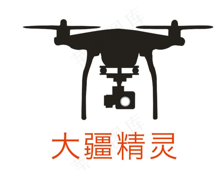 无人机LOGO图片cdr矢量模版下载