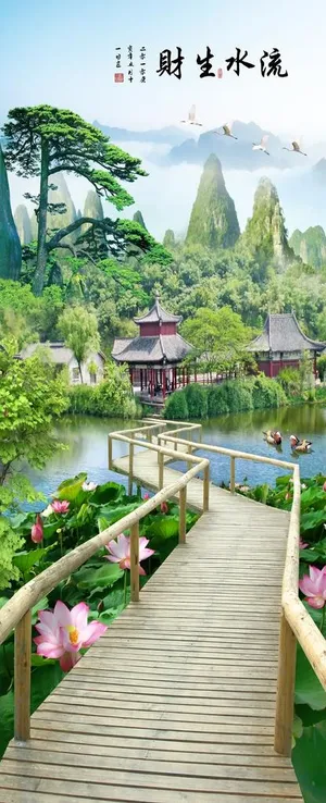 流水生财图片 流水生财图片