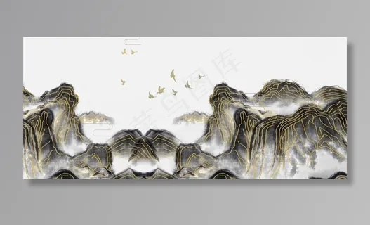 水墨壁画图片 水墨壁画图片