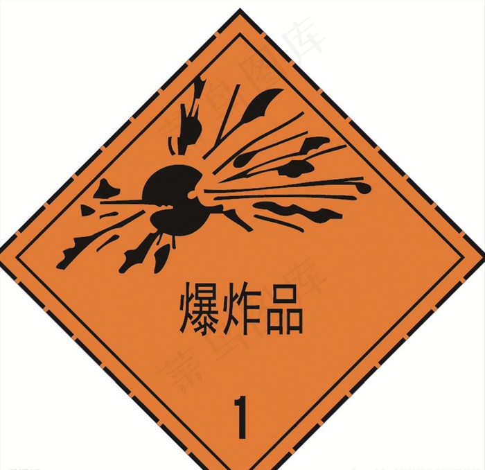 爆炸品 常用标实图片ai矢量模版下载