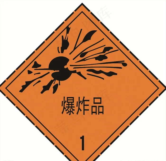 爆炸品 常用标实图片ai矢量模版下载