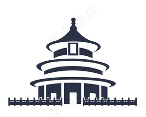 天坛插画图片