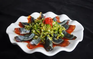 蛋青椒皮蛋图片