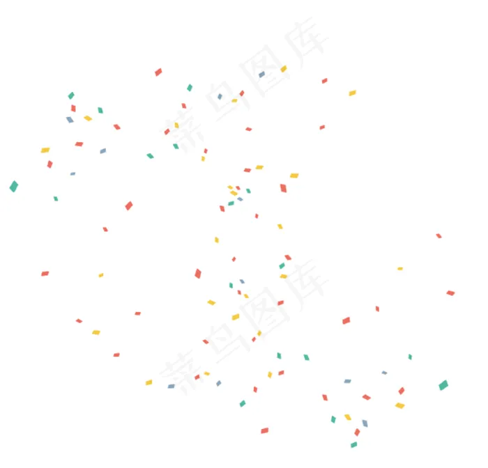 碎礼花彩带图片ai矢量模版下载