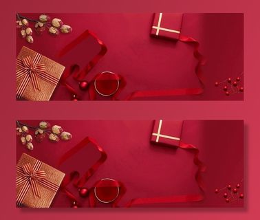 淘宝天猫圣诞节情人节礼盒背景图片