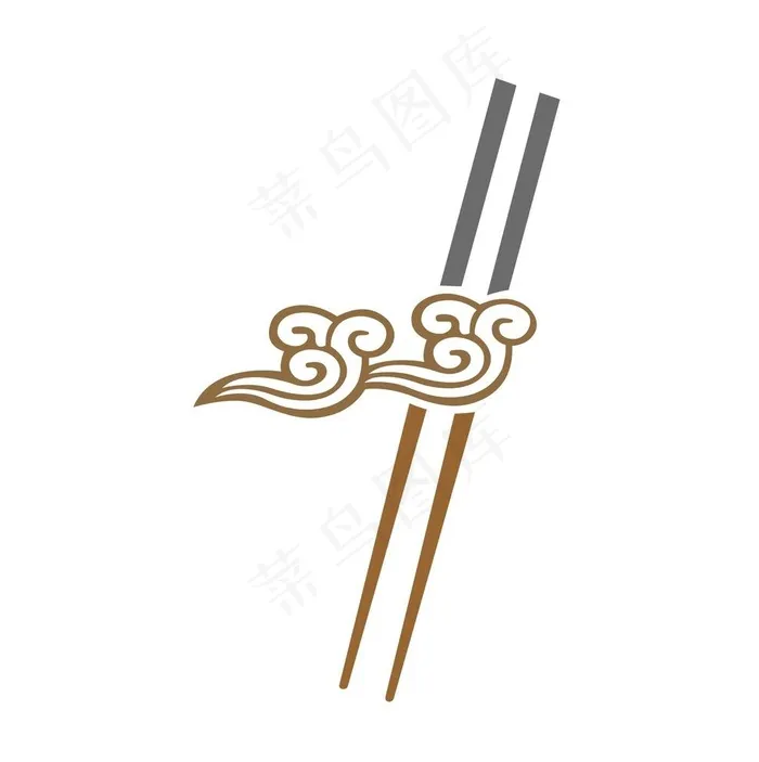 筷子LOGO图片cdr矢量模版下载