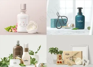 化妆品样机 礼盒图片