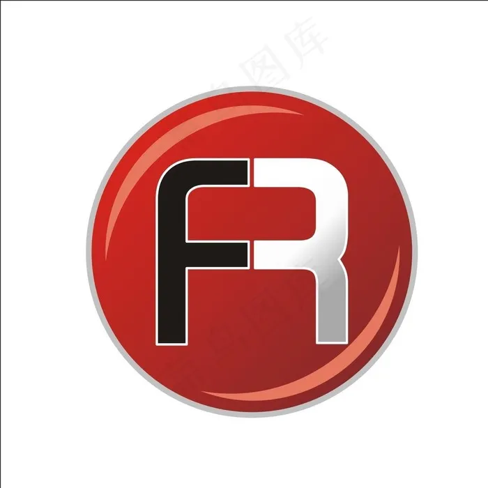 FR 字母logo图片cdr矢量模版下载