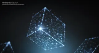 科技立方体海报图片