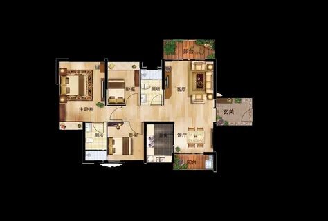 户型渲染图图片