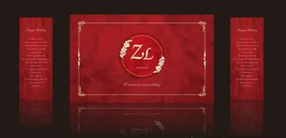 红色婚礼背景图片