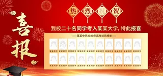 高考喜报图片