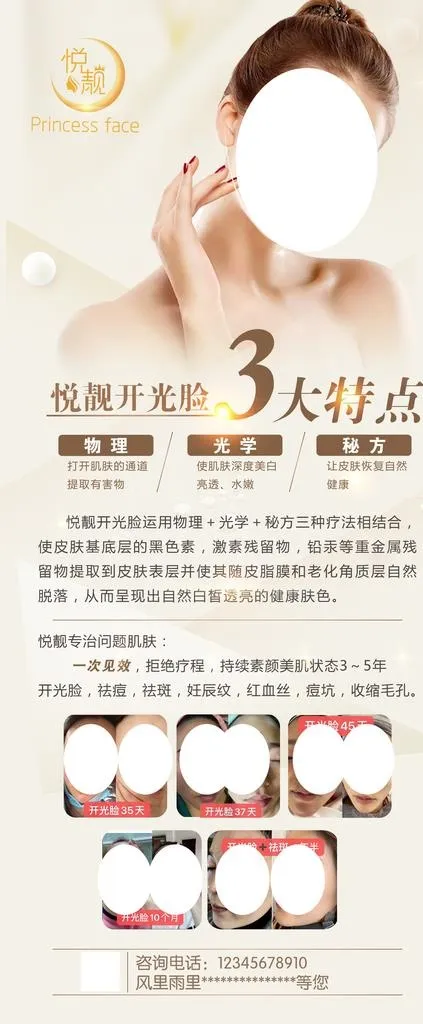 开光脸3大特点图片(3149X7087(DPI:100))psd模版下载