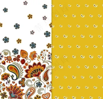 无缝印花图案图片