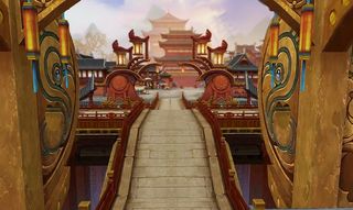 中国风大气插画场景图片