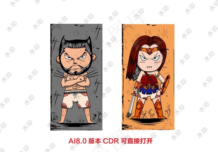 金刚狼惊奇队长手机壳图案图片