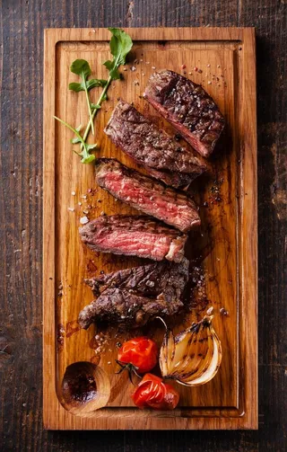 牛排牛肉美食食材背景海报素材图片