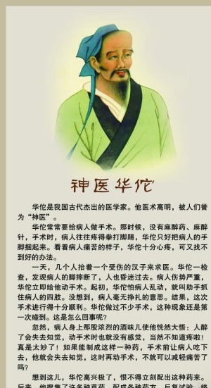 神医华佗展板图片