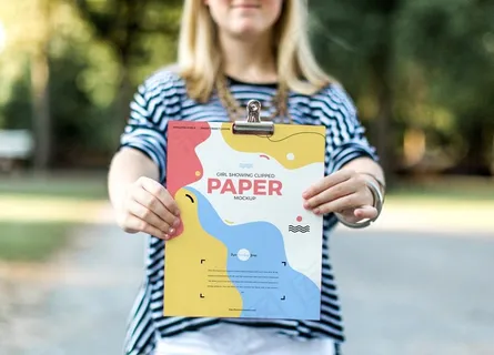 手持写字板样机图片