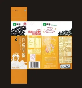 蒙牛谷粒早餐奶包装图片