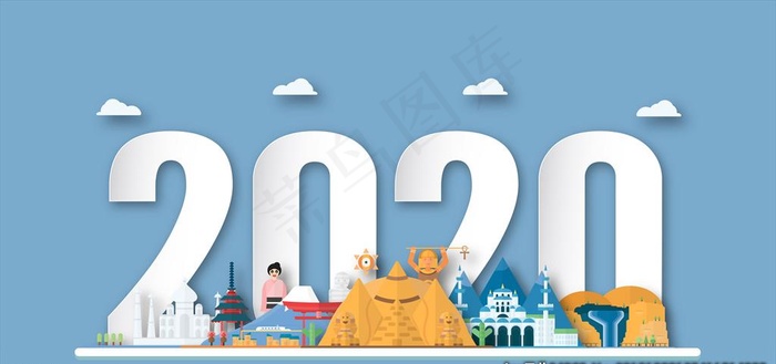 2020字体设计图片eps,ai矢量模版下载