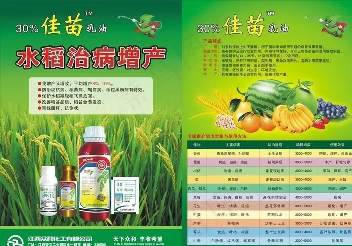 农药单页图片cdr矢量模版下载