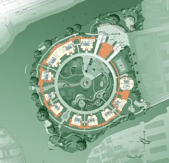 亲水平台广场布置图片