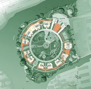 亲水平台广场布置图片