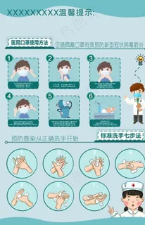 疫情预防 口罩佩戴方法图片