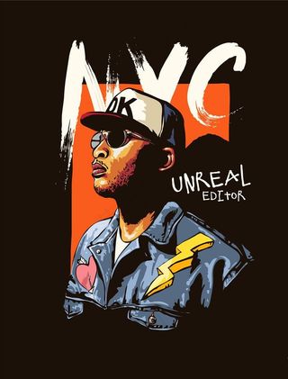 嘻哈人物海报图片