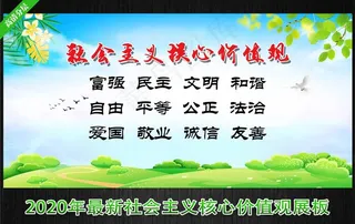 *核心价值观 宣传栏图片