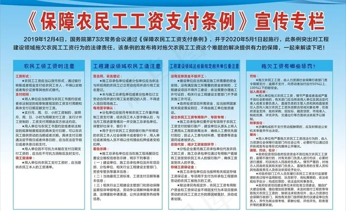 保障农民工工资支付条例图片