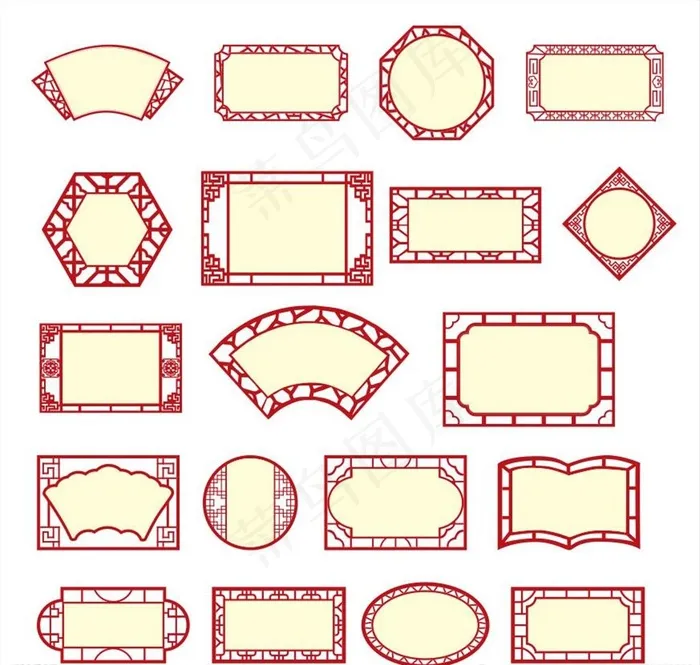 古典边框图片cdr矢量模版下载