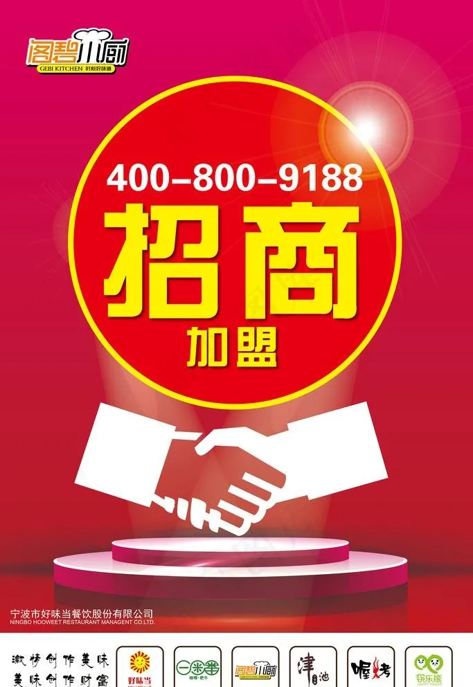 招商海报图片ai矢量模版下载