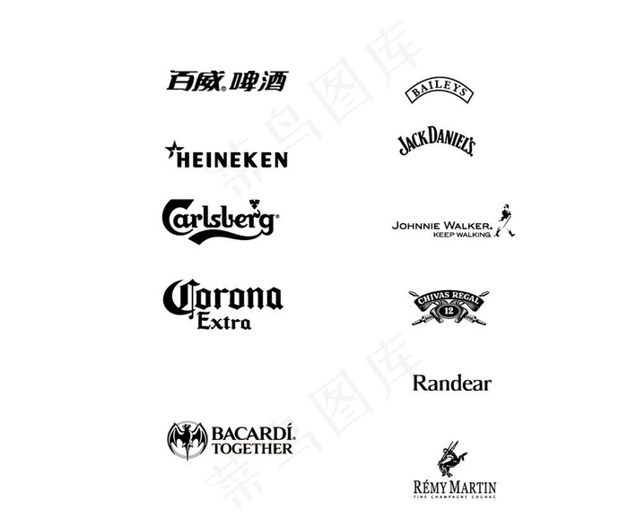酒类logo图片ai矢量模版下载