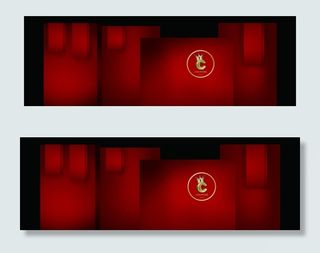 红色婚礼背景图片