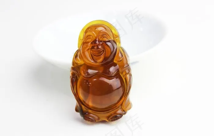 小佛棕珀雕刻件图片